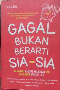 Image of GAGAL BUKAN BERARTI SIA - SIA
