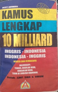 Image of KAMUS LENGKAP 10 MILYAR IMNGGRS - INDONESIA INDONESIA - INGGRIS