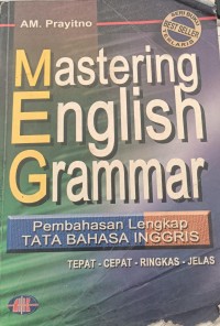 Image of MASTERING ENGLISH GRAMMAR